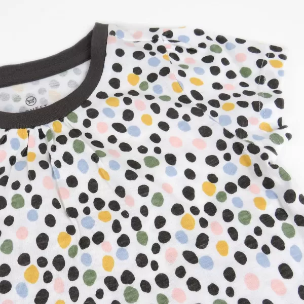 imageHonestBaby Fashion Outfit Sets Tops and Bottoms 100 Organic Cotton for Baby Toddler Girls LEGACY Tiger Time 4TMulti Dot