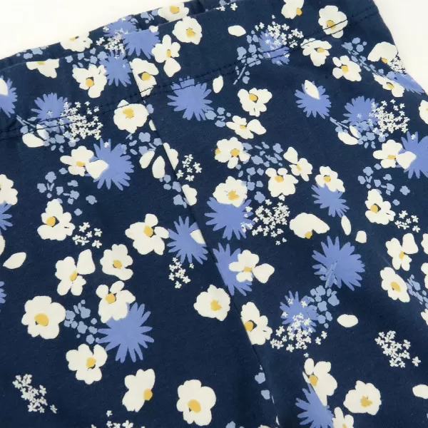 imageHonestBaby Fashion Outfit Sets Tops and Bottoms 100 Organic Cotton for Baby Toddler Girls LEGACY Tiger Time 4TPainterly Ditsy Navy