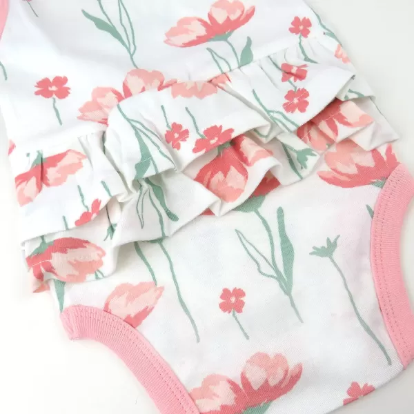 imageHonestBaby Multipack Gift Bundle Sets Mix Match Outfits 100 Organic Cotton for Newborn Infant Baby Boys Girls UnisexStrawberry Pink Floral
