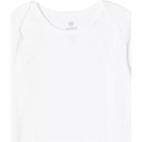 imageHonestBaby Baby Long Sleeve OnePiece Organic Cotton Bodysuits Multipack Legacy4pack Bright White