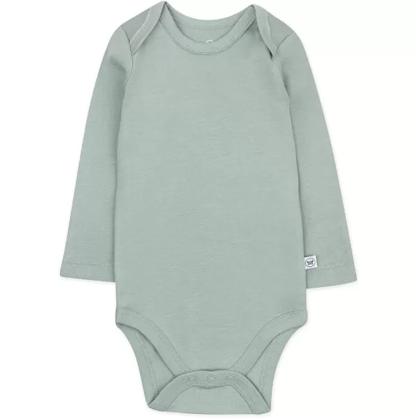 imageHonestBaby Baby Long Sleeve OnePiece Organic Cotton Bodysuits Multipack Legacy4pack Morning Mountains