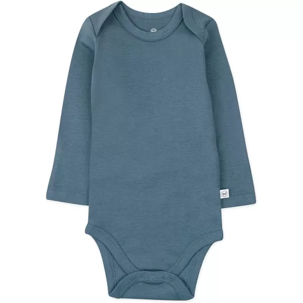 imageHonestBaby Baby Long Sleeve OnePiece Organic Cotton Bodysuits Multipack Legacy4pack Morning Mountains