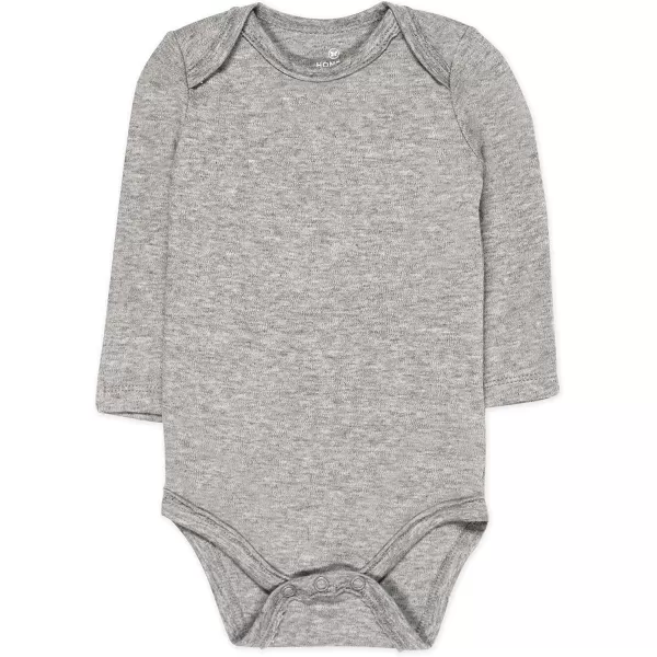 imageHonestBaby Baby Long Sleeve OnePiece Organic Cotton Bodysuits Multipack Legacy4pack Pattern Play