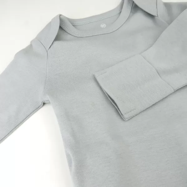 imageHonestBaby Baby 3Pack Long Sleeve Bodysuits Onepiece Organic Cotton for Infants3pack Dark Navy