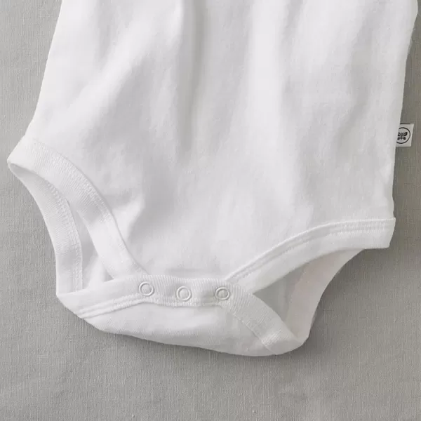 imageHonestBaby Baby 3Pack Long Sleeve Bodysuits Onepiece Organic Cotton for Infants3pack Honestly Pure White