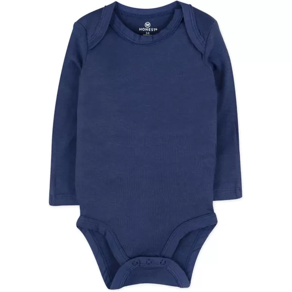 imageHonestBaby Baby 3Pack Long Sleeve Bodysuits Onepiece Organic Cotton for Infants3pack Watercolor World
