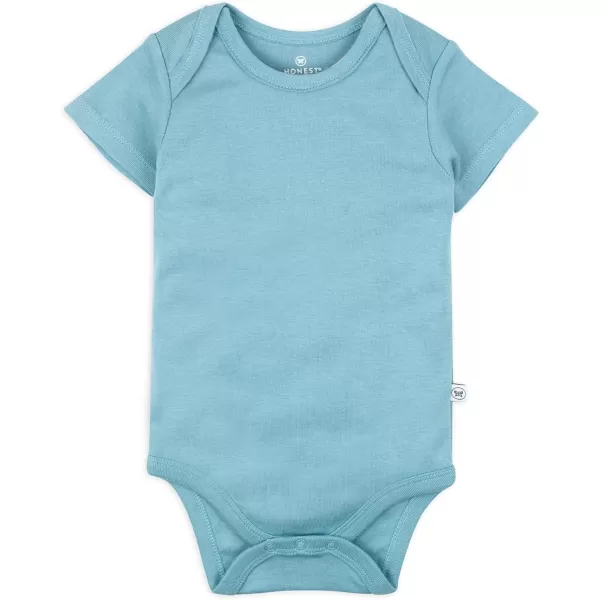 imageHonestBaby unisexbaby 3pack Short Sleeve Bodysuits Onepiece 100 Organic Cotton for Infant Baby Boys Girls Unisex3pack Blue Ombre
