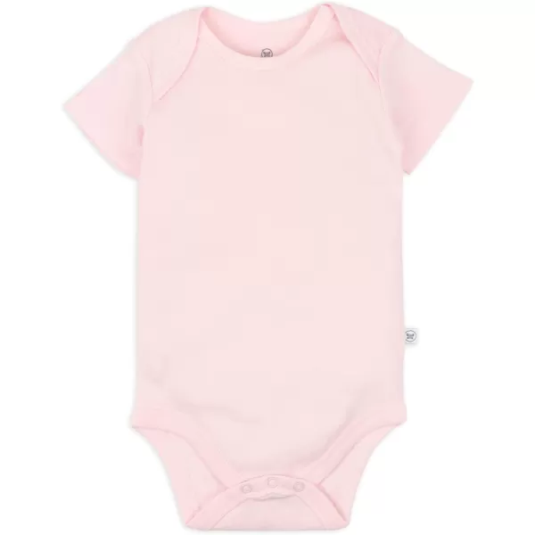 imageHonestBaby unisexbaby 3pack Short Sleeve Bodysuits Onepiece 100 Organic Cotton for Infant Baby Boys Girls Unisex3pack Pink Ombre