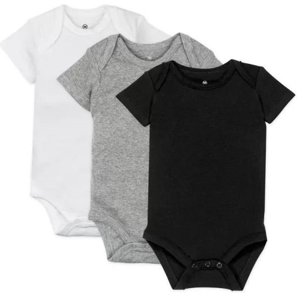 imageHonestBaby unisexbaby 3pack Short Sleeve Bodysuits Onepiece 100 Organic Cotton for Infant Baby Boys Girls Unisex3pack Gray Ombre