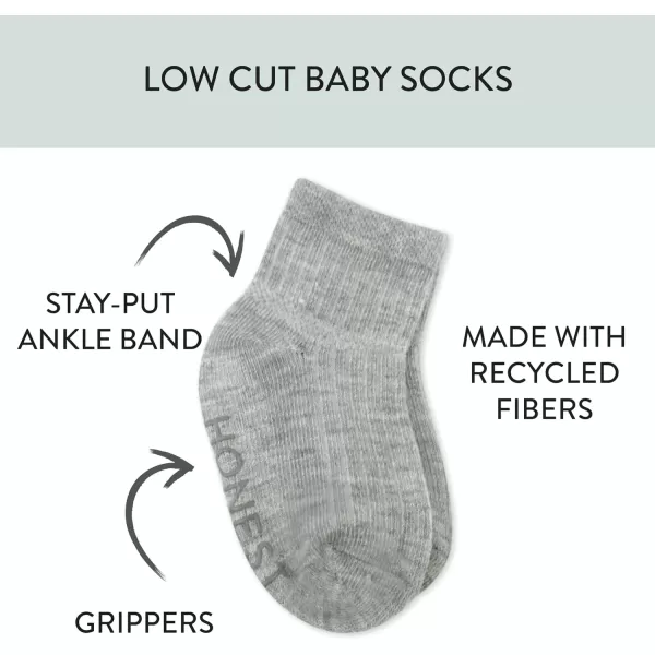 imageHonestBaby Baby Multipack Cozy Socks Sustainably Made for Infant Newborn Baby Toddler Kids Boys Girls Unisex10pack Rainbow Blues