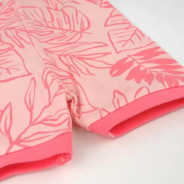 imageHonestBaby Baby and Toddler Girls 100 Organic Cotton Pajamas Sleepwear Multipack LegacyPalm Leaves Pink Coral