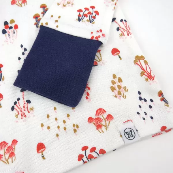 imageHonestBaby Baby and Toddler Girls 100 Organic Cotton Pajamas Sleepwear Multipack LegacyWild Mushroon