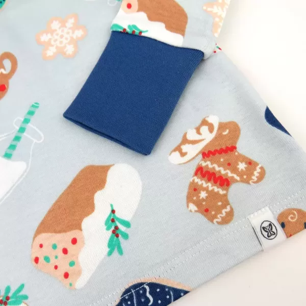 imageHonestBaby Multipack 2 4Piece Pajamas Sleepwear Holiday 100 Organic Cotton Infant Baby and Toddler Boys Girls Unisex Everything Nice