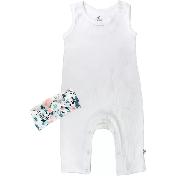 imageHonestBaby Baby Romper Coverall Sets OnePiece Jumpsuit Organic Cotton for Infant Baby Boys Girls ampamp Unisex LEGACYDreamy Floral Aqua Blue
