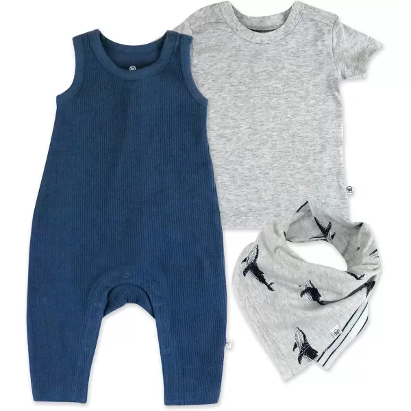 imageHonestBaby Baby Romper Coverall Sets OnePiece Jumpsuit Organic Cotton for Infant Baby Boys Girls ampamp Unisex LEGACYNavy