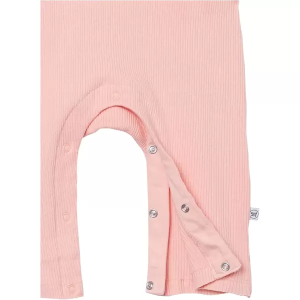 imageHonestBaby Baby Romper Coverall Sets OnePiece Jumpsuit Organic Cotton for Infant Baby Boys Girls ampamp Unisex LEGACYTropical Peach