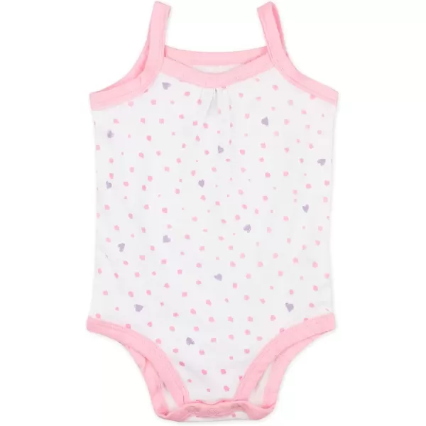 imageHonestBaby Baby OnePiece 100 Organic Cotton Sleeveless and Cami Bodysuits Multipack LegacyRose Blossom