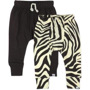 imageHonestBaby Baby and Toddler Organic Cotton Pull On Jogger Pants Multipack Legacy2pack Brown Zebra