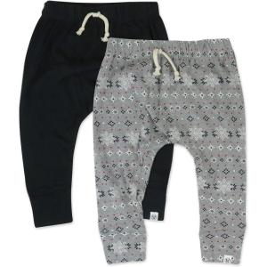imageHonestBaby Baby and Toddler Organic Cotton Pull On Jogger Pants Multipack Legacy2pack Fair Isle Gray