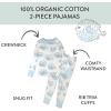 imageHonestBaby 2Piece Pajamas Sleepwear PJs 100 Organic Cotton for Infant Baby and Toddler BoyBlow Fish