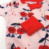 imageHonestBaby Baby Girls Celebration NonSlip Footed Pajamas OnePiece Sleeper ZipFront Pjs 100 Organic CottonCherry Crush