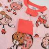 imageHonestBaby Baby Girls Celebration NonSlip Footed Pajamas OnePiece Sleeper ZipFront Pjs 100 Organic CottonWheelie Sweeties