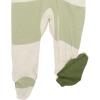 imageHonestBaby NonSlip Footed Pajamas OnePiece Sleeper ZipFront Pjs 100 Organic Cotton for Baby BoysBold Stripe Moss