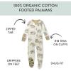 imageHonestBaby NonSlip Footed Pajamas OnePiece Sleeper ZipFront Pjs 100 Organic Cotton for Baby BoysCamo Hog