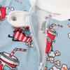 imageHonestBaby NonSlip Footed Pajamas OnePiece Sleeper ZipFront Pjs 100 Organic Cotton for Baby BoysCinema Snacks