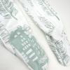 imageHonestBaby NonSlip Footed Pajamas OnePiece Sleeper ZipFront Pjs 100 Organic Cotton for Baby BoysJumbo Leaf Sage