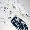 imageHonestBaby NonSlip Footed Pajamas OnePiece Sleeper ZipFront Pjs 100 Organic Cotton for Baby BoysJumbo Twinkle Star Navy