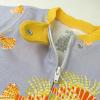 imageHonestBaby NonSlip Footed Pajamas OnePiece Sleeper ZipFront Pjs 100 Organic Cotton for Baby BoysLionfish