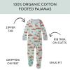 imageHonestBaby NonSlip Footed Pajamas OnePiece Sleeper ZipFront Pjs 100 Organic Cotton for Baby BoysRacing Rabbits