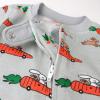 imageHonestBaby NonSlip Footed Pajamas OnePiece Sleeper ZipFront Pjs 100 Organic Cotton for Baby BoysRacing Rabbits