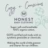 imageHonestBaby NonSlip Footed Pajamas OnePiece Sleeper ZipFront Pjs 100 Organic Cotton for Baby BoysRugby Stripe Light Heather Gray