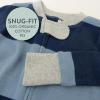 imageHonestBaby NonSlip Footed Pajamas OnePiece Sleeper ZipFront Pjs 100 Organic Cotton for Baby BoysRugby Stripe Navy