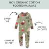 imageHonestBaby NonSlip Footed Pajamas OnePiece Sleeper ZipFront Pjs 100 Organic Cotton for Baby BoysSmores Camp