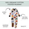 imageHonestBaby NonSlip Footed Pajamas OnePiece Sleeper ZipFront Pjs 100 Organic Cotton for Baby BoysSpooookeey Donuts