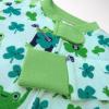 imageHonestBaby NonSlip Footed Pajamas OnePiece Sleeper ZipFront Pjs 100 Organic Cotton for Baby BoysSt Pats Boy