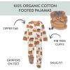 imageHonestBaby NonSlip Footed Pajamas OnePiece Sleeper ZipFront Pjs 100 Organic Cotton for Baby BoysStacked