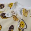 imageHonestBaby NonSlip Footed Pajamas OnePiece Sleeper ZipFront Pjs 100 Organic Cotton for Baby BoysSweet Banana