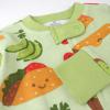 imageHonestBaby NonSlip Footed Pajamas OnePiece Sleeper ZipFront Pjs 100 Organic Cotton for Baby BoysTaco Time