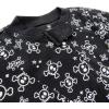 imageHonestBaby NonSlip Footed Pajamas OnePiece Sleeper ZipFront Pjs 100 Organic Cotton for Baby BoysTossed SkullsBlack