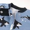 imageHonestBaby NonSlip Footed Pajamas OnePiece Sleeper ZipFront Pjs 100 Organic Cotton for Baby BoysWhales