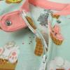 imageHonestBaby Unisex Baby Celebration NonSlip Footed Pajamas OnePiece Sleeper ZipFront Pjs 100 Organic CottonBakery Bunnies
