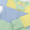 imageHonestBaby Unisex Baby Celebration NonSlip Footed Pajamas OnePiece Sleeper ZipFront Pjs 100 Organic CottonEaster Stripe Blue