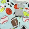 imageHonestBaby Unisex Baby Celebration NonSlip Footed Pajamas OnePiece Sleeper ZipFront Pjs 100 Organic CottonEggcellent Player