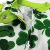 imageHonestBaby Unisex Baby Celebration NonSlip Footed Pajamas OnePiece Sleeper ZipFront Pjs 100 Organic CottonFroggy Fortune