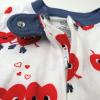 imageHonestBaby Unisex Baby Celebration NonSlip Footed Pajamas OnePiece Sleeper ZipFront Pjs 100 Organic CottonSkating Sweeties
