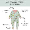 imageHonestBaby Unisex Baby Celebration Sleep ampamp Play Footed OnePiece Pajama Sleeper 100 Organic CottonBakery Bunnies